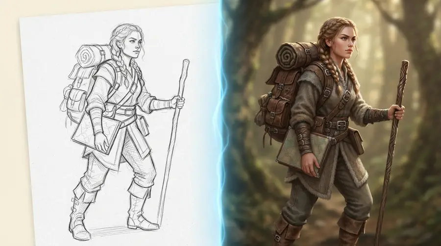 What Is Sketch to Image AI? How to Turn Any Sketch into a Finished Image